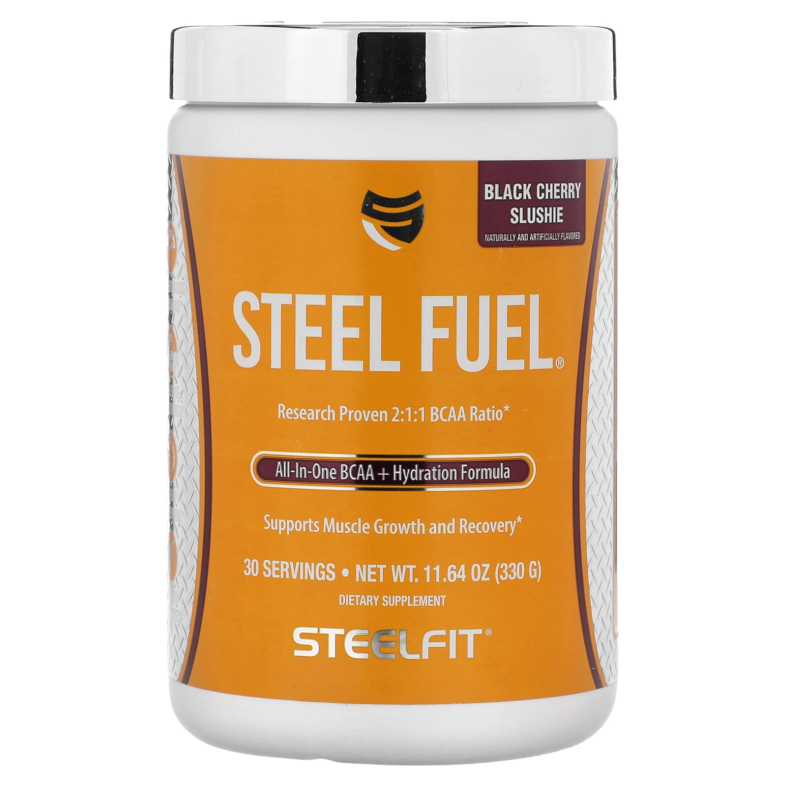 SteelFit, Steel Fuel, Black Cherry Slushie, 11.64 oz (330 g) - Image 1