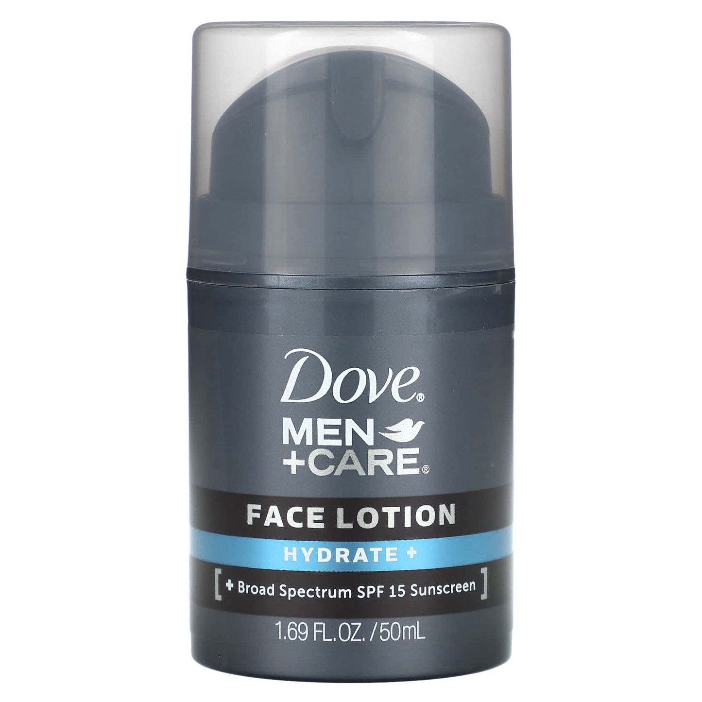 Dove Men+Care Face Lotion Hydrate+ SPF 15, 1.69 fl oz - Image 1