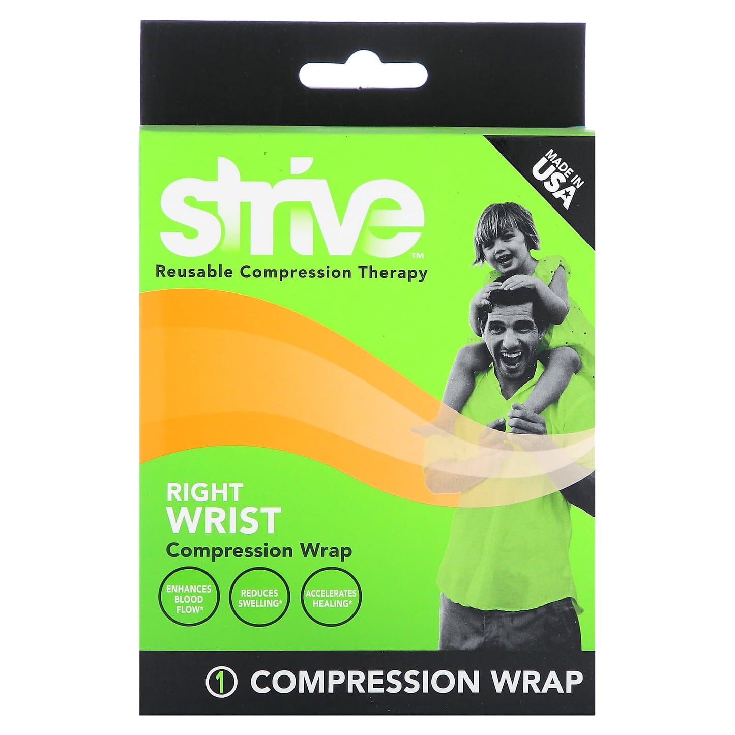 Strive, Right Wrist Compression Wrap , 1 Count - Image 1