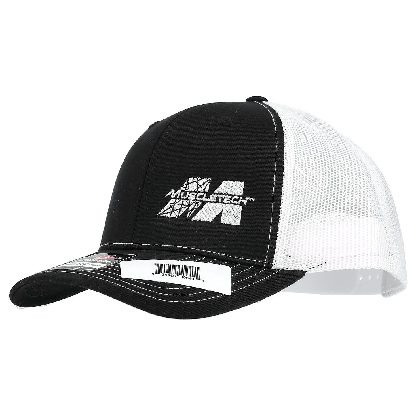 MuscleTech, Snapback Trucker Cap, Black/White, 1 Count - Image 1