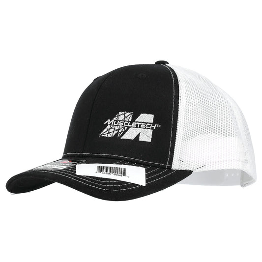 MuscleTech, Snapback Trucker Cap, Black/White, 1 Count - Image 1
