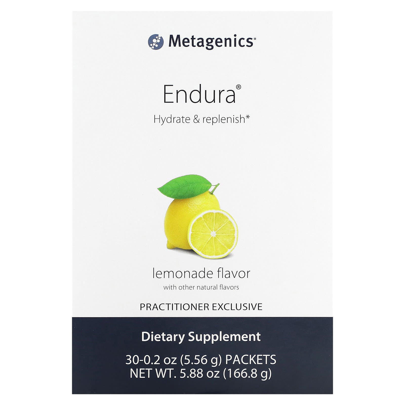 Metagenics, Endura, Lemonade, 30 Packets, 0.2 oz (5.56 g) Each - Image 1