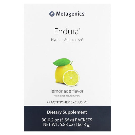 Metagenics, Endura, Lemonade, 30 Packets, 0.2 oz (5.56 g) Each - Image 1