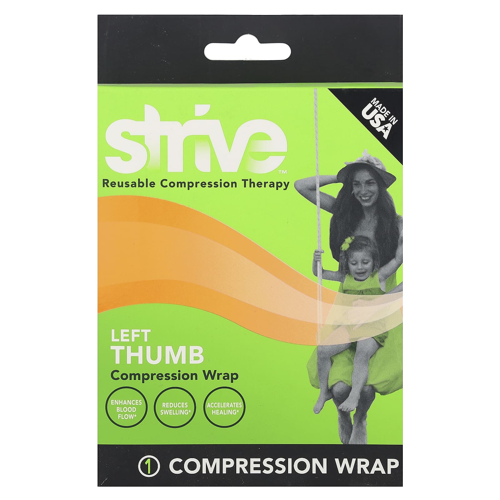 Strive, Left Thumb Compression Wrap, One Size Fits Most, 1 Count - Image 1