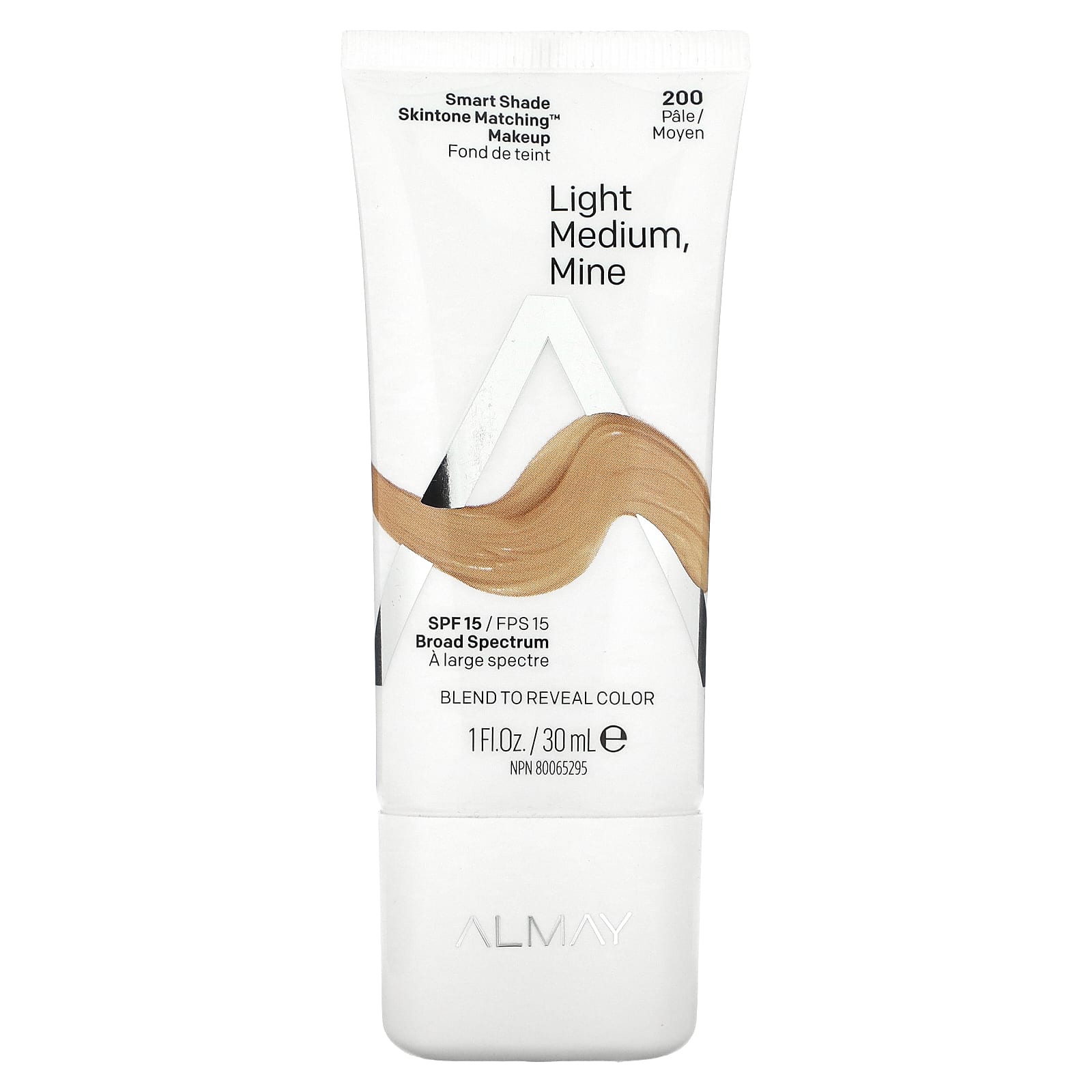 Almay Smart Shade Skintone Matching Makeup SPF 15, 1 fl oz - Image 1