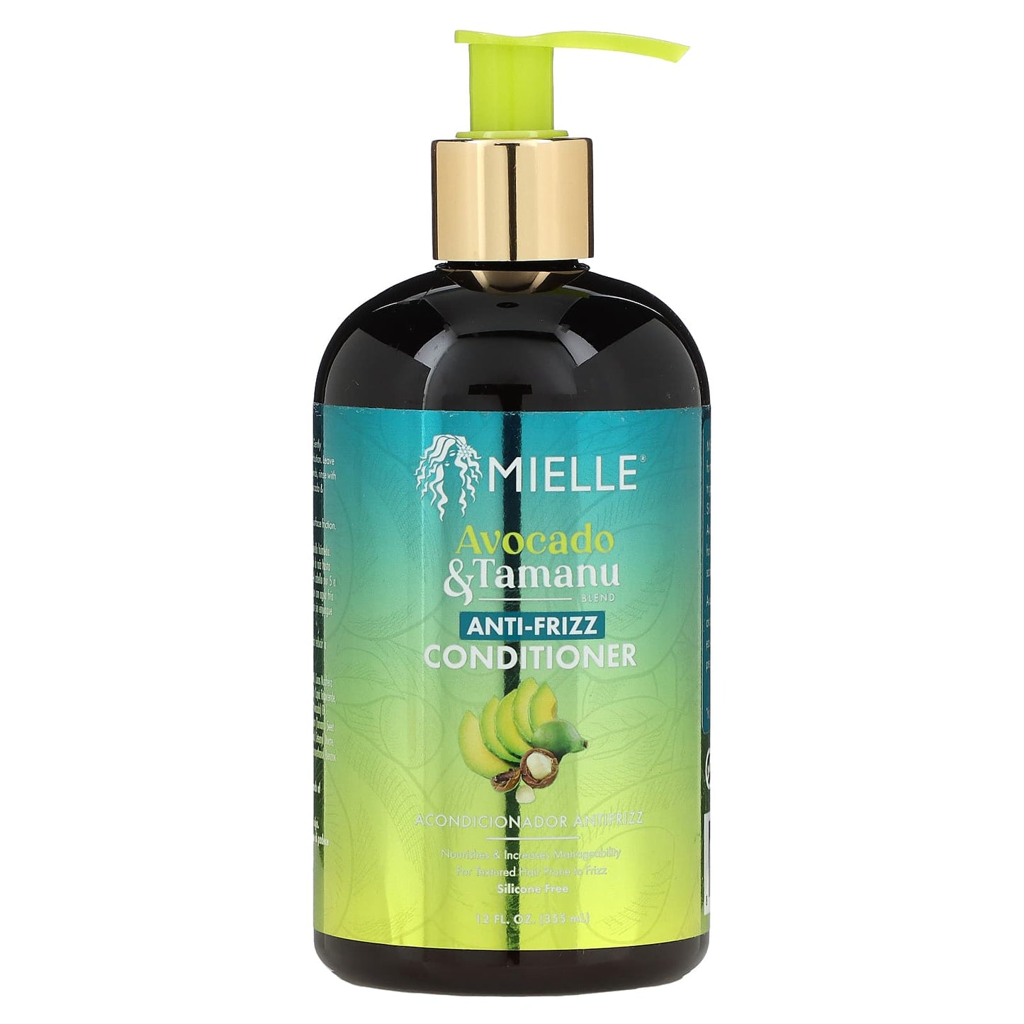 Mielle, Anti-Frizz Conditioner, Avocado & Tamanu, 12 fl oz (355 ml) - Image 1