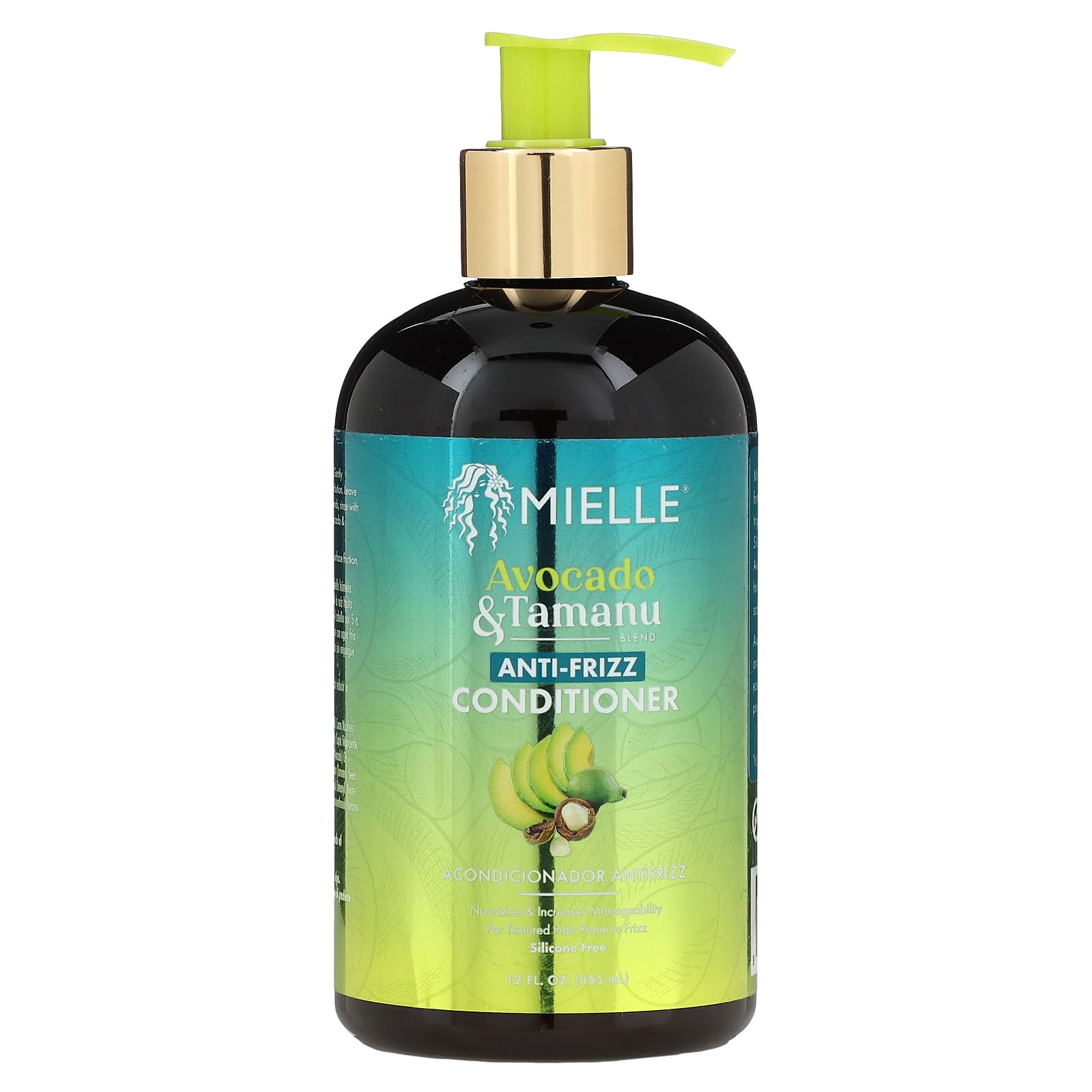 Mielle, Anti-Frizz Conditioner, Avocado & Tamanu, 12 fl oz (355 ml) - Image 1
