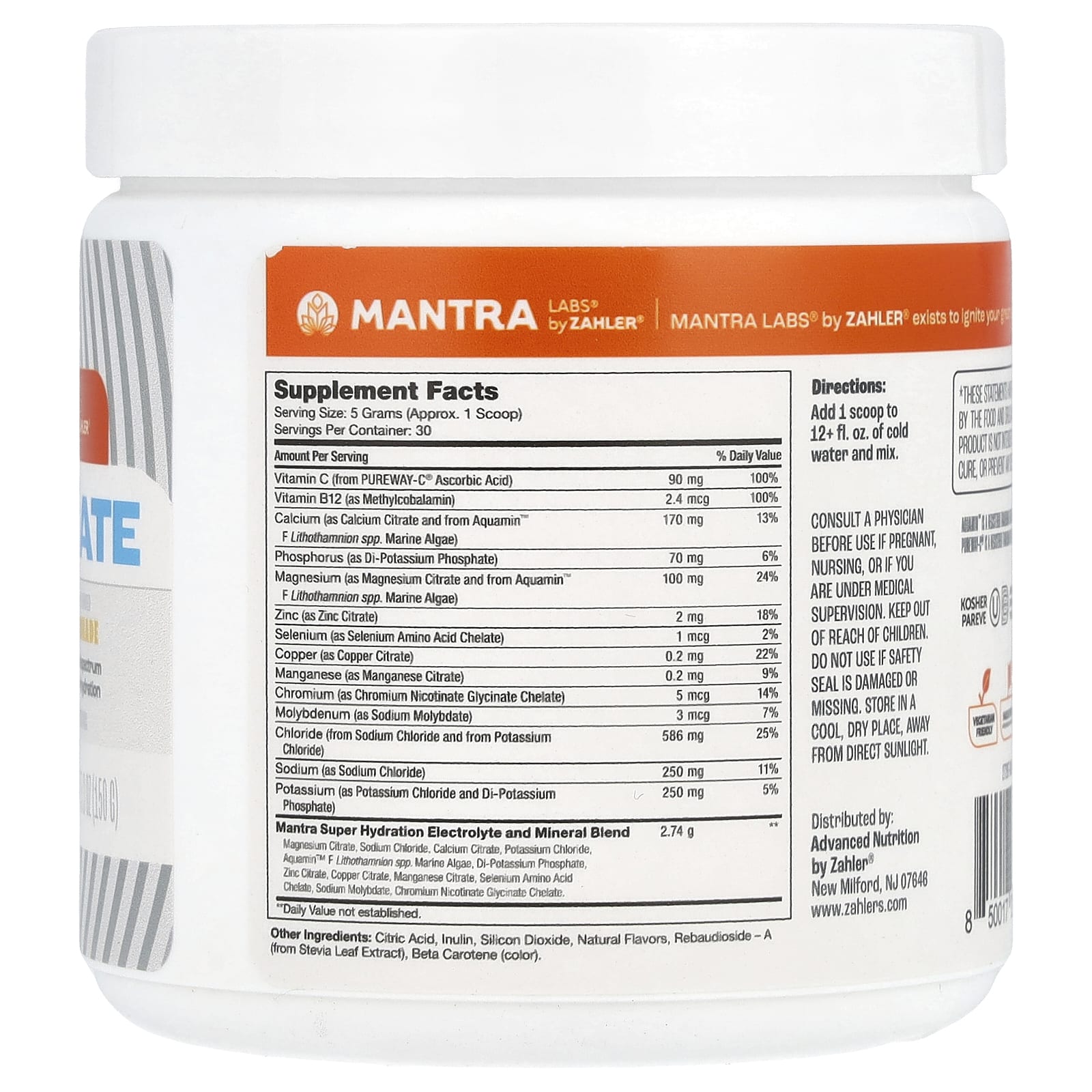Zahler, Hydrate, Lemonade , 5.3 oz (150 g) - Image 2