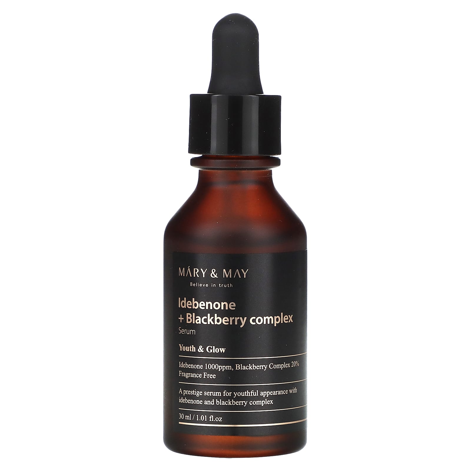Mary & May, Idebenone + Blackberry Complex Serum, 1.01 fl oz (30 ml) - Image 1