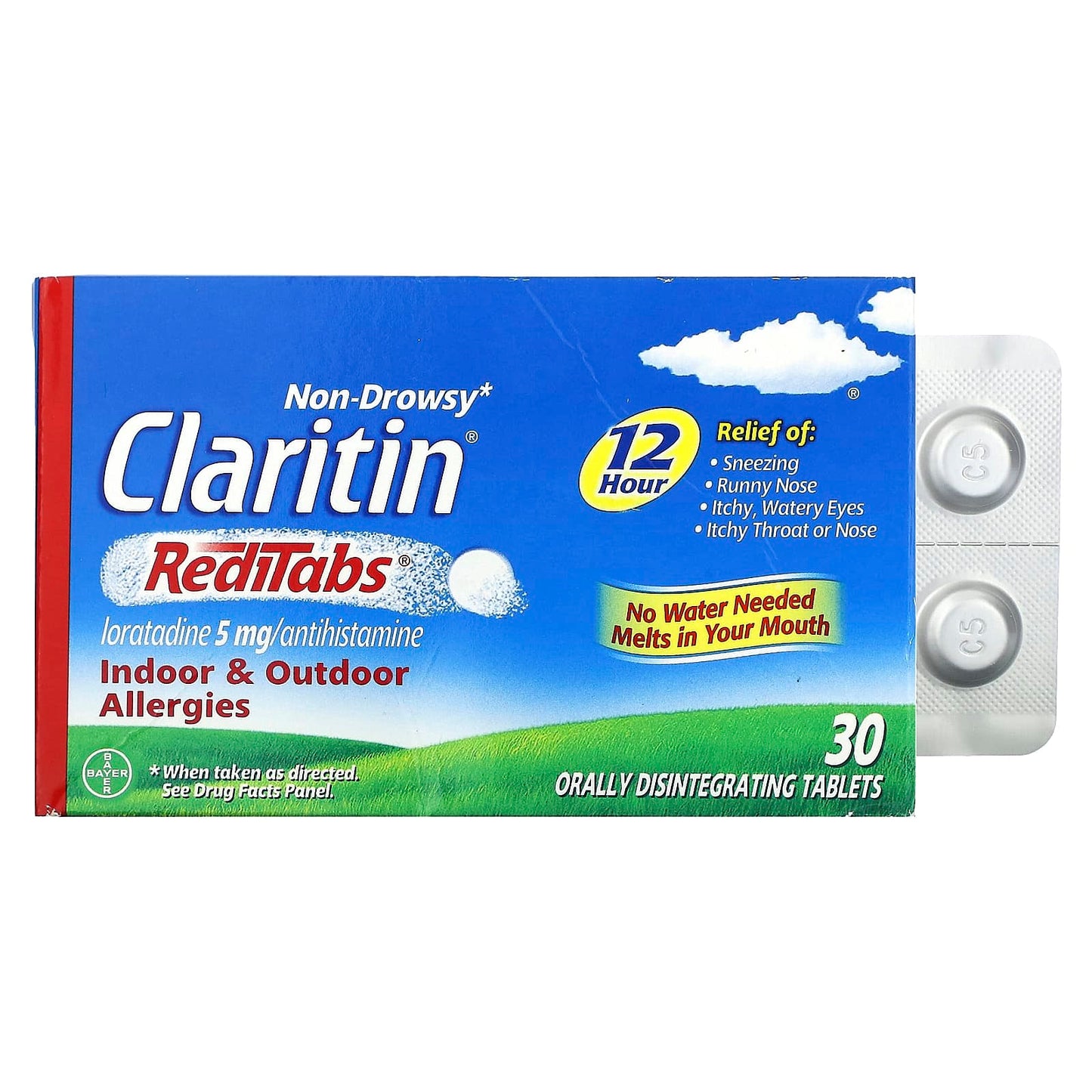 Claritin Non-Drowsy RediTabs for Indoor & Outdoor Allergies Relief - Image 1