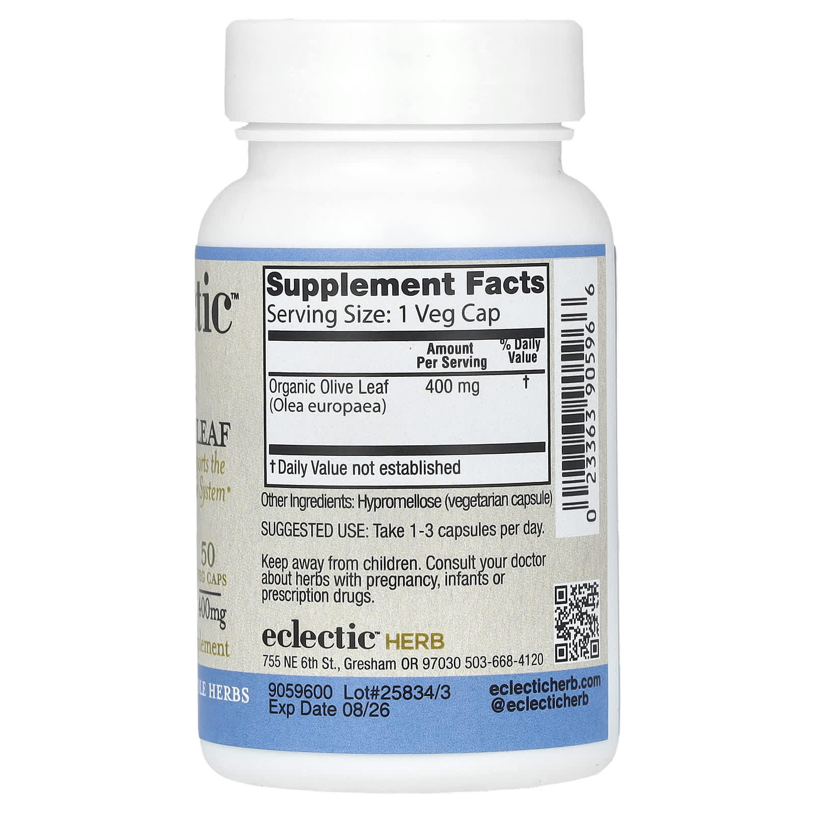 Boost Immune System with Organic Olive Leaf Capsules by Eclectic Herb - Image 2