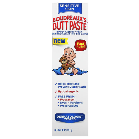 Natural Diaper Rash Relief with Boudreaux's Butt Paste - 4 oz - Image 1