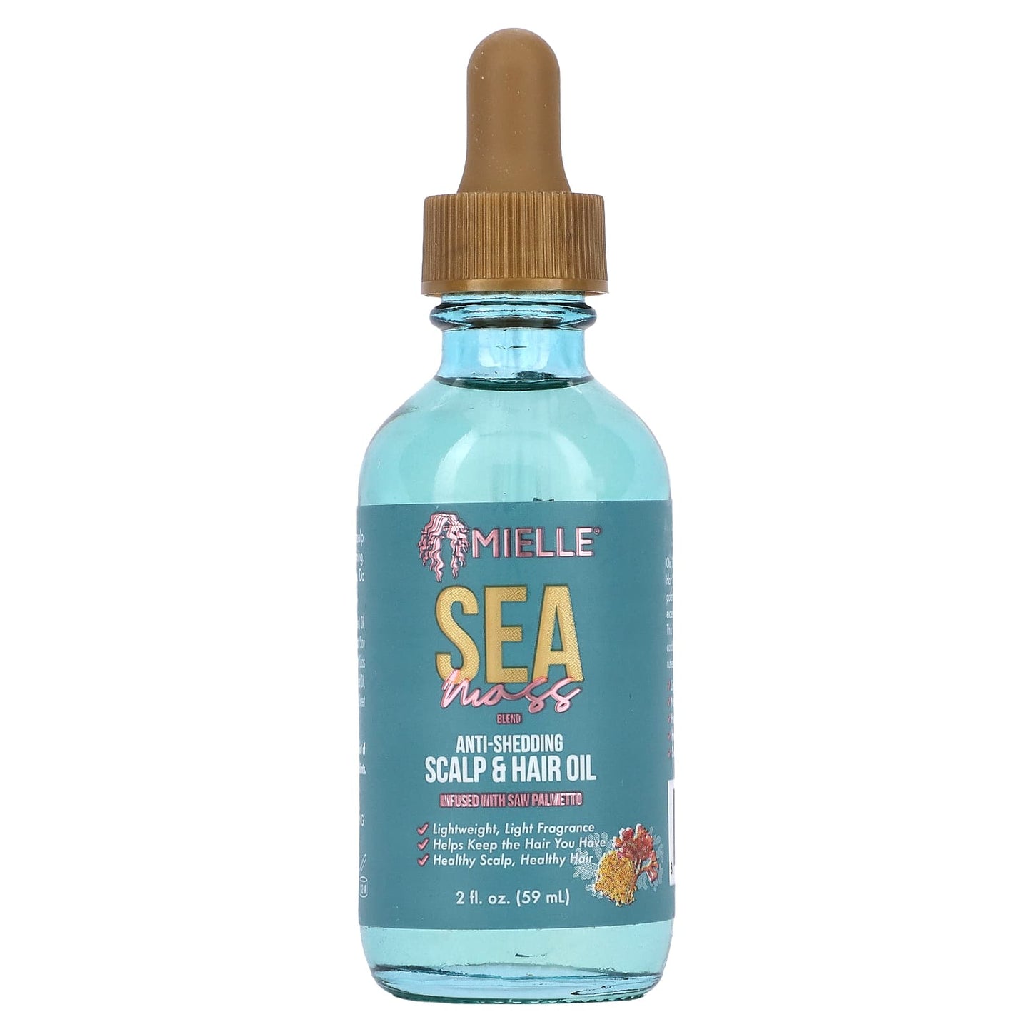 Mielle, Anti-Shedding Scalp & Hair Oil, Sea Moss, 2 fl oz (59 ml) - Image 1