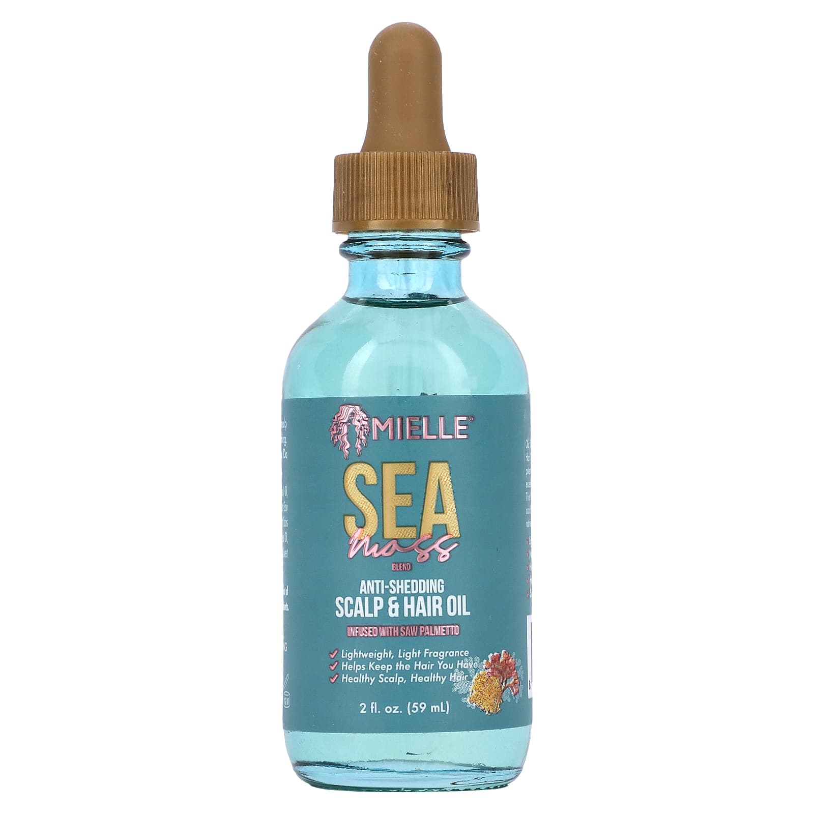Mielle, Anti-Shedding Scalp & Hair Oil, Sea Moss, 2 fl oz (59 ml) - Image 1