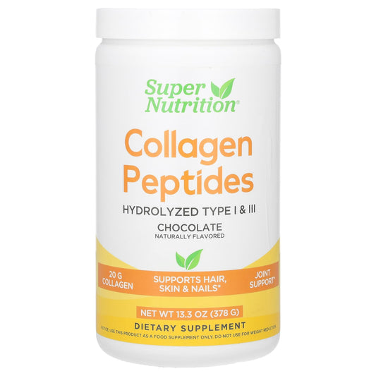 Super Nutrition Collagen Peptides Chocolate 378g - Boost Hair, Skin, Nails, Joints - Image 1