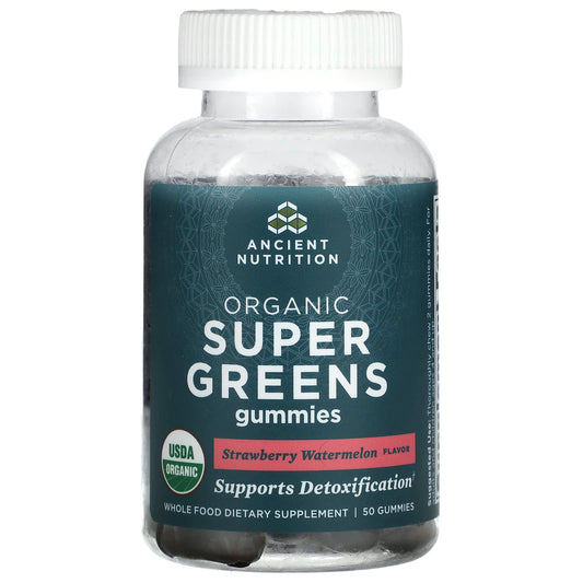 Organic Super Greens Gummies by Ancient Nutrition - USDA Certified - Image 1