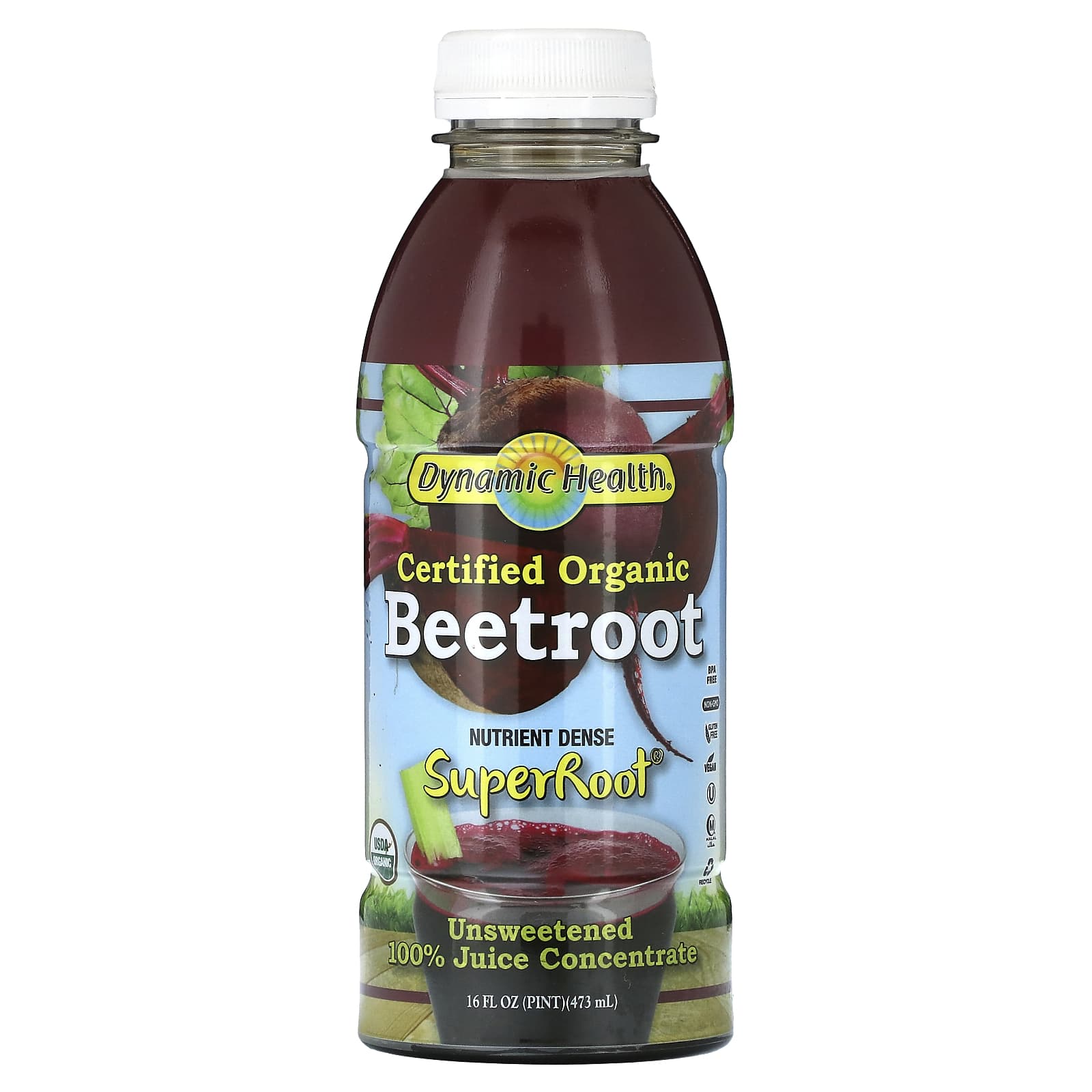 Certified Organic Beetroot Juice Concentrate by Dynamic Health - Image 1