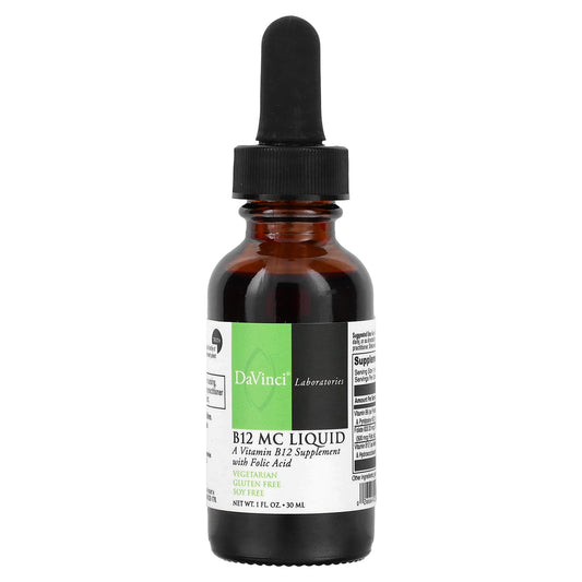 DaVinci Laboratories B12 MC Liquid 1 fl oz - Boost Your Energy Naturally - Image 1
