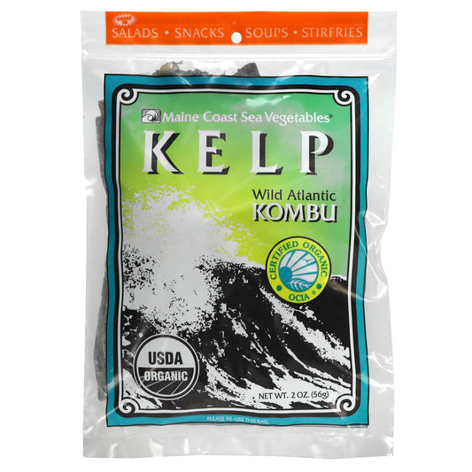 Maine Coast Sea Vegetables, Kelp, Wild Atlantic Kombu, 2 oz (56 g) - Image 1
