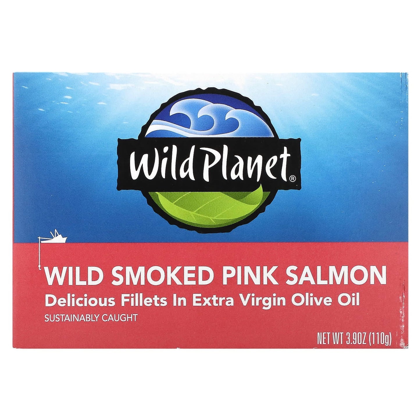 Wild Planet, Wild Smoked Pink Salmon, 3.9 oz (110 g) - Image 1