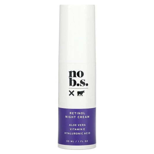 No BS Skincare, Retinol Night Cream, 1 fl oz (30 ml) - Image 1