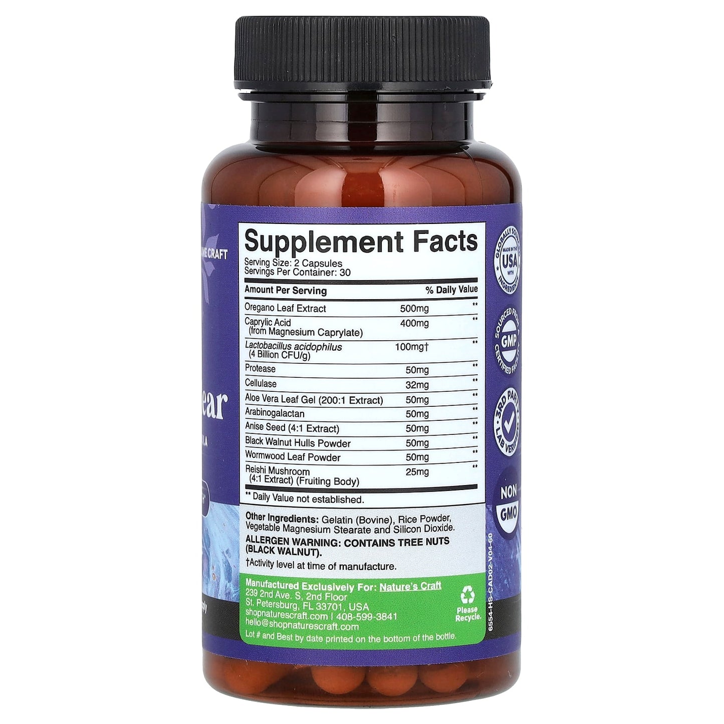 Nature's Craft, Candi Clear, 60 Capsules - Image 2