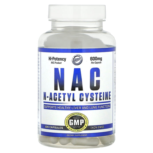 Hi Tech NAC 600mg - Liver & Lung Support - 100 Capsules - Image 1