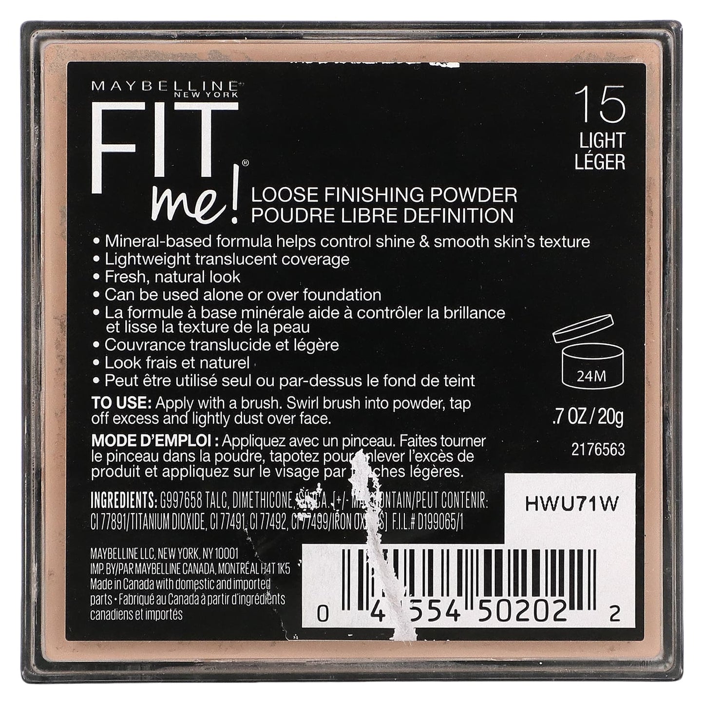 Maybelline, Fit Me, Loose Finishing Powder, 15 Light, 0.7 oz (20 g) - Image 2