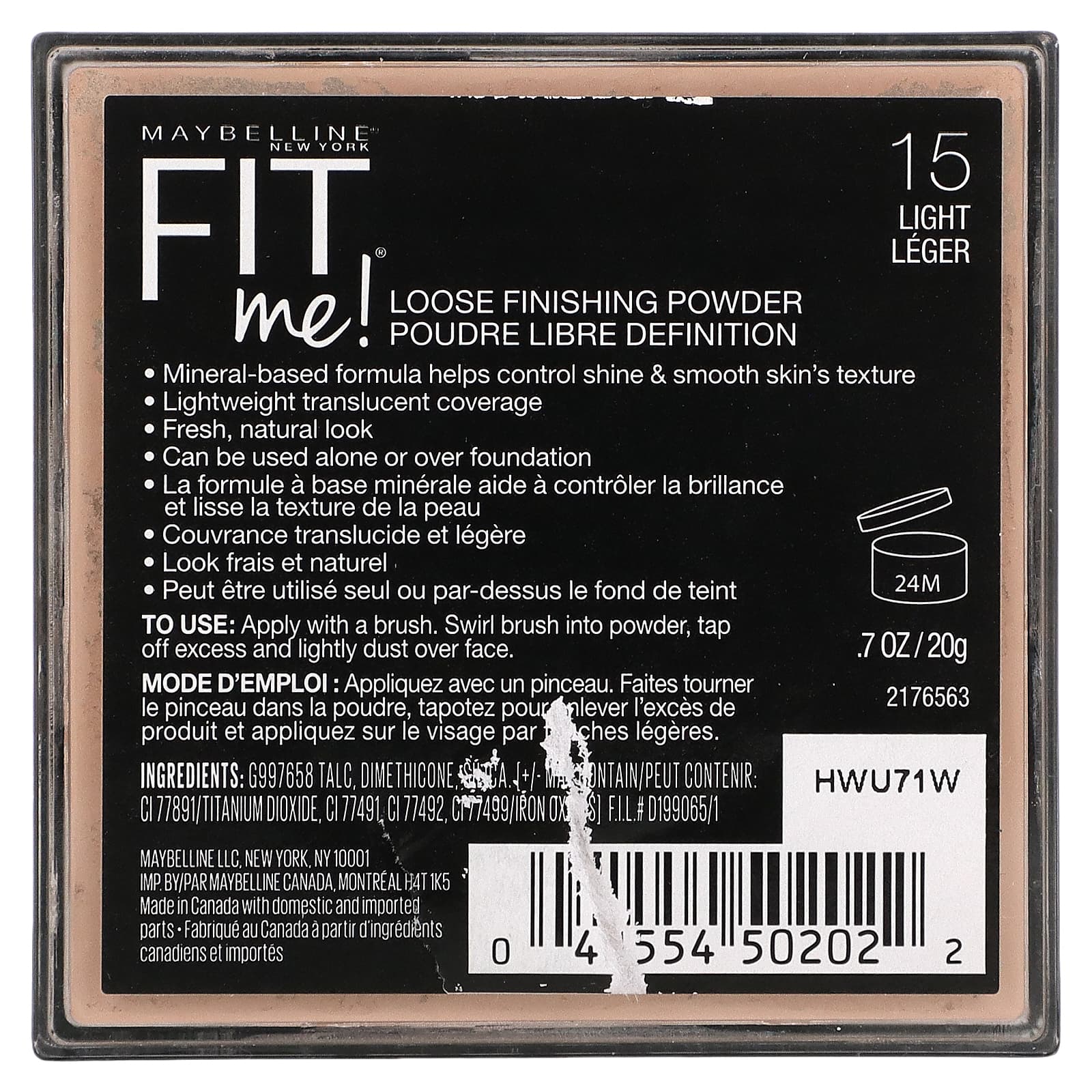 Maybelline, Fit Me, Loose Finishing Powder, 15 Light, 0.7 oz (20 g) - Image 2