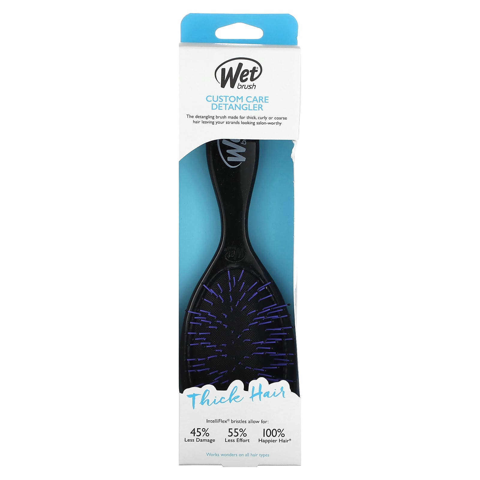 Wet Brush, Custom Care Detangler, Thick Hair, 1 Brush - Image 2
