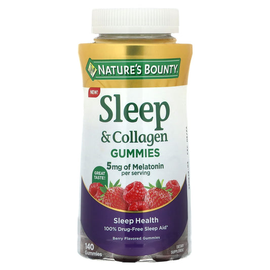 Nature's Bounty, Sleep & Collagen Gummies, Berry, 140 Gummies - Image 1