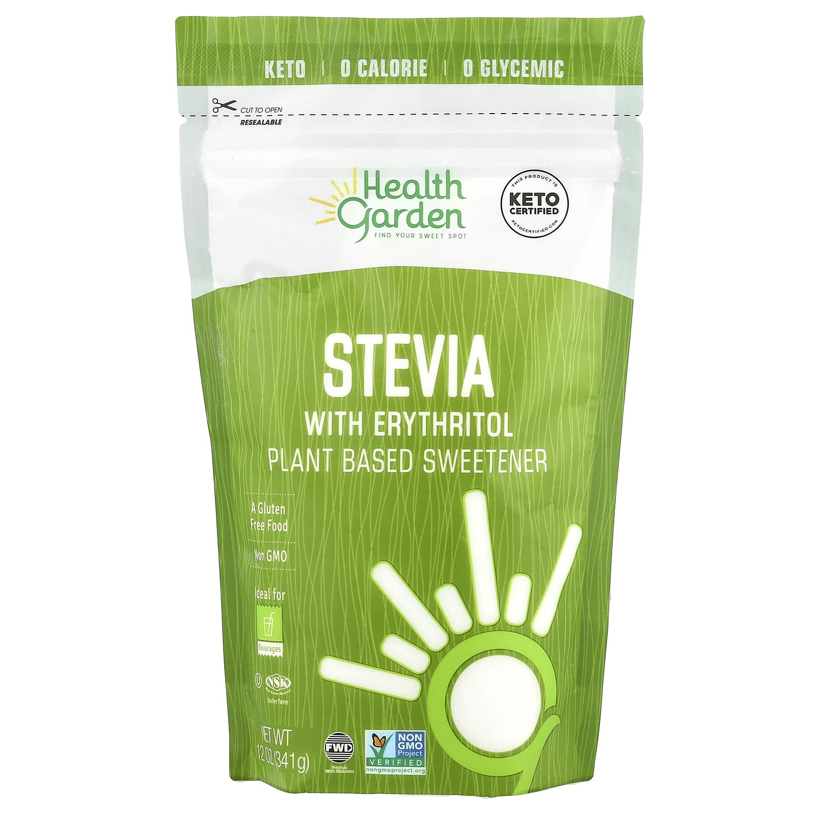 Natural Stevia Sweetener with Erythritol | Zero-Calorie, Keto-Certified - Image 1