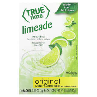 True Citrus Limeade, Original, 10 Packets, Natural Lime Flavor