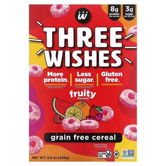 Three Wishes, Grain Free Cereal, Fruity, 8.6 oz (245 g) - Image 1