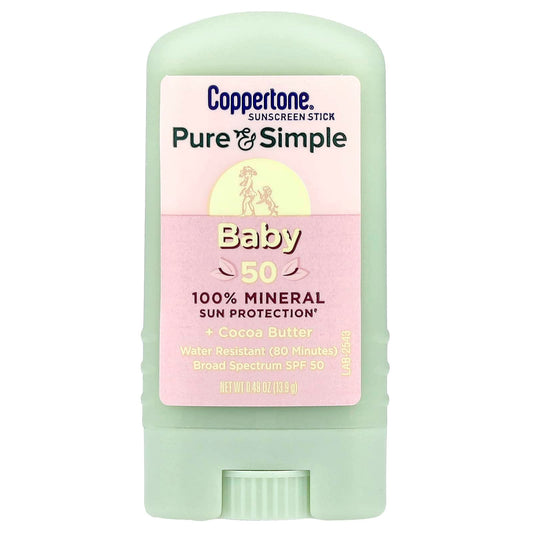 Coppertone SPF 50 Sunscreen Stick for Babies - Pure & Simple Protection - Image 1