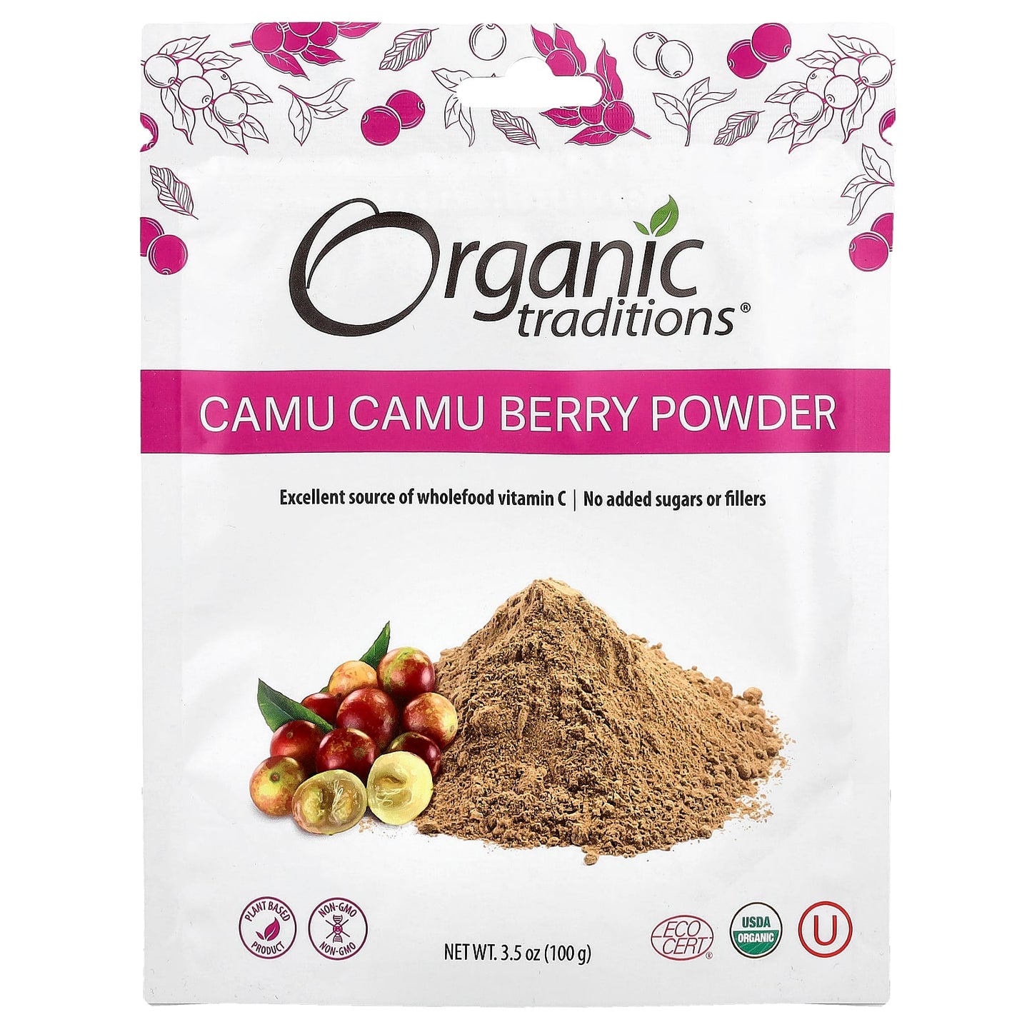 Organic Traditions, Camu Camu Berry Powder,  3.5 oz (100 g) - Image 1