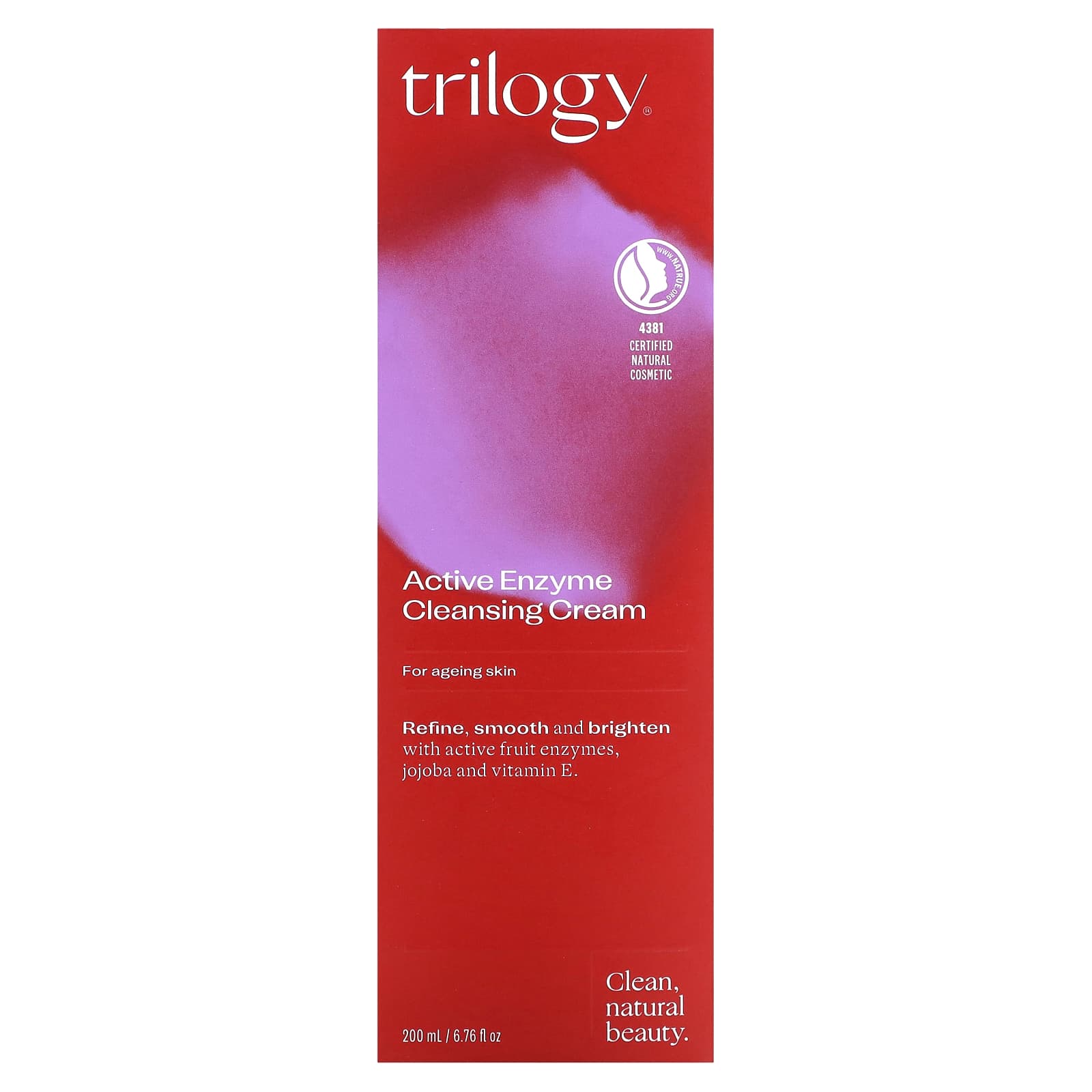 Trilogy, Active Enzyme Cleansing Cream, For Ageing Skin, 6.76 fl oz (200 ml) - Image 2