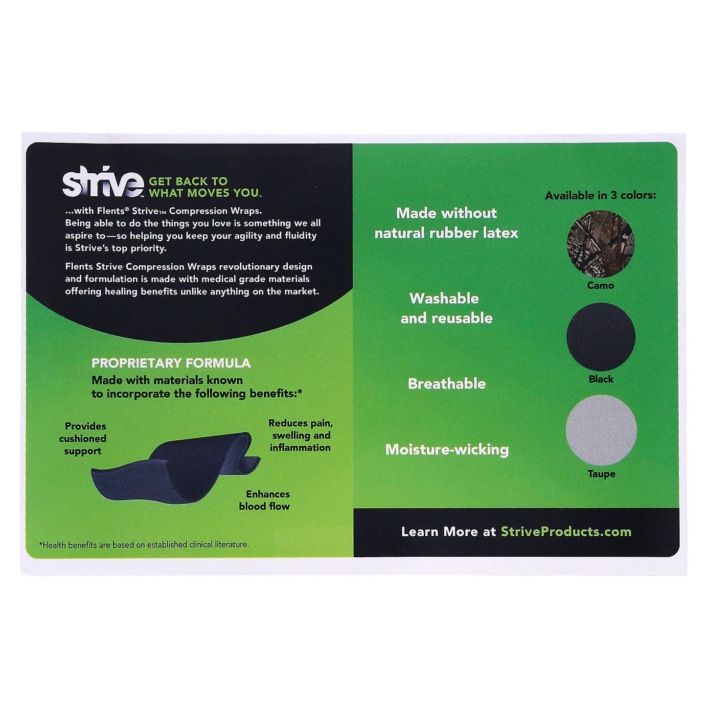 Strive, Compression Wrap, Taupe, 1 Wrap - Image 2