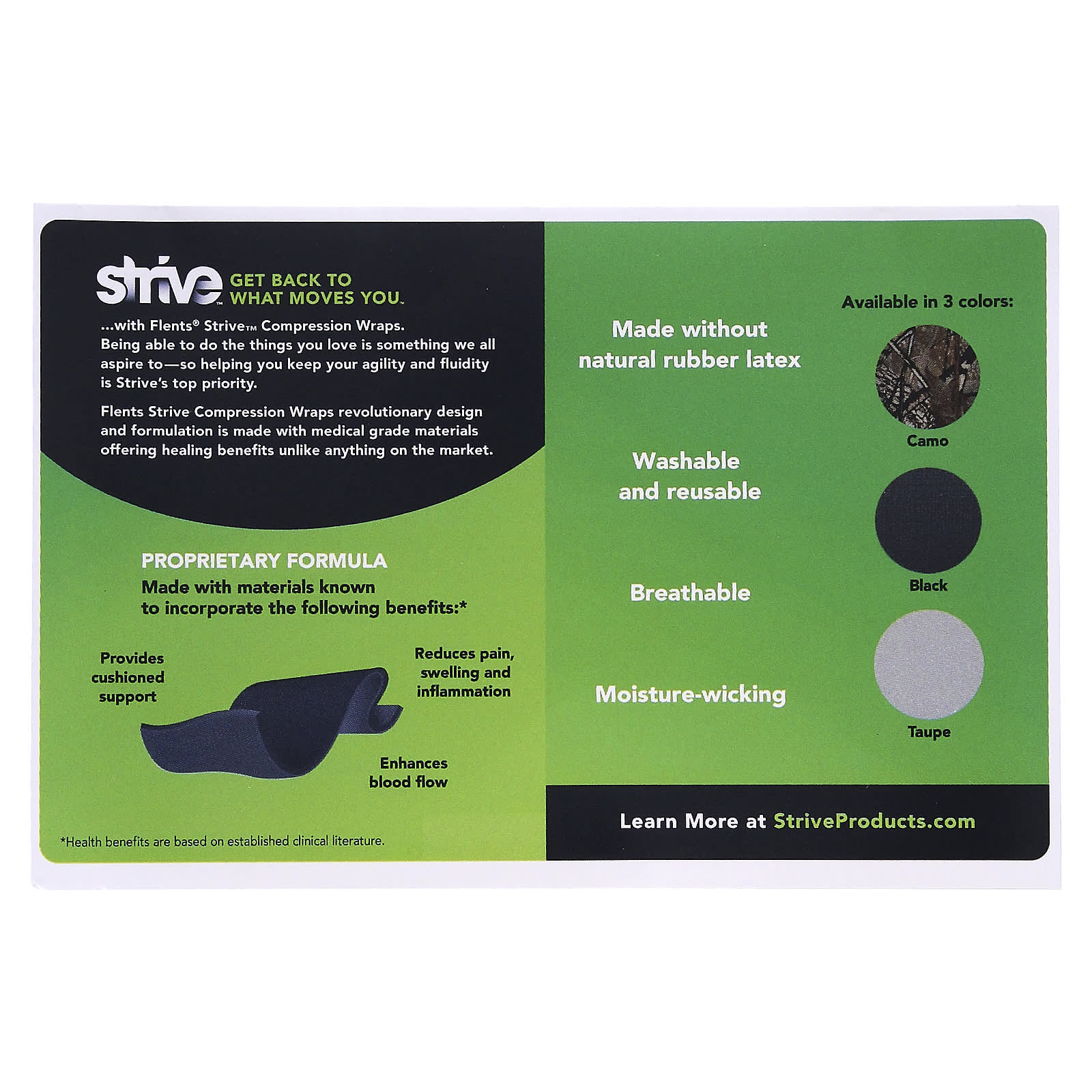 Strive, Compression Wrap, Taupe, 1 Wrap - Image 2
