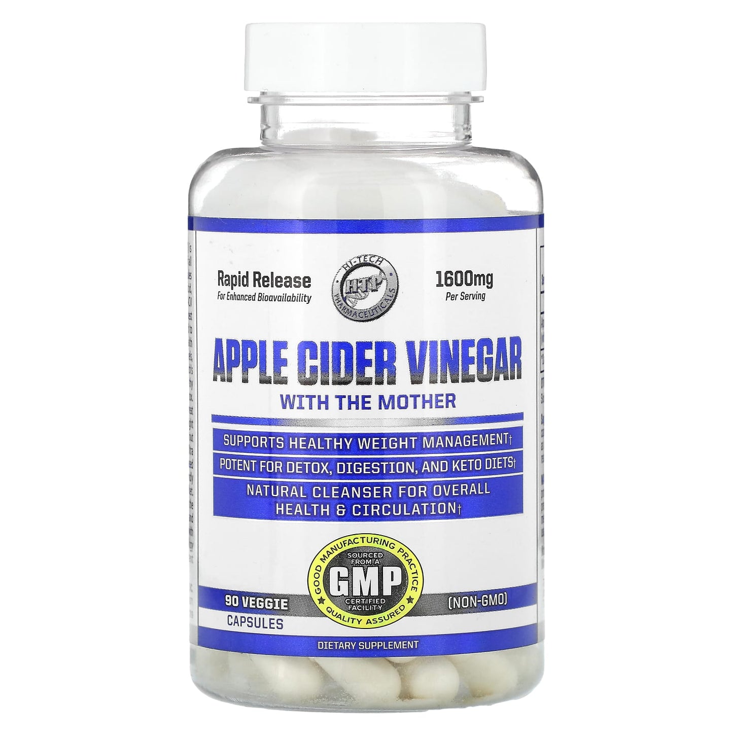 Apple Cider Vinegar with Mother - 90 Veggie Capsules - Image 1