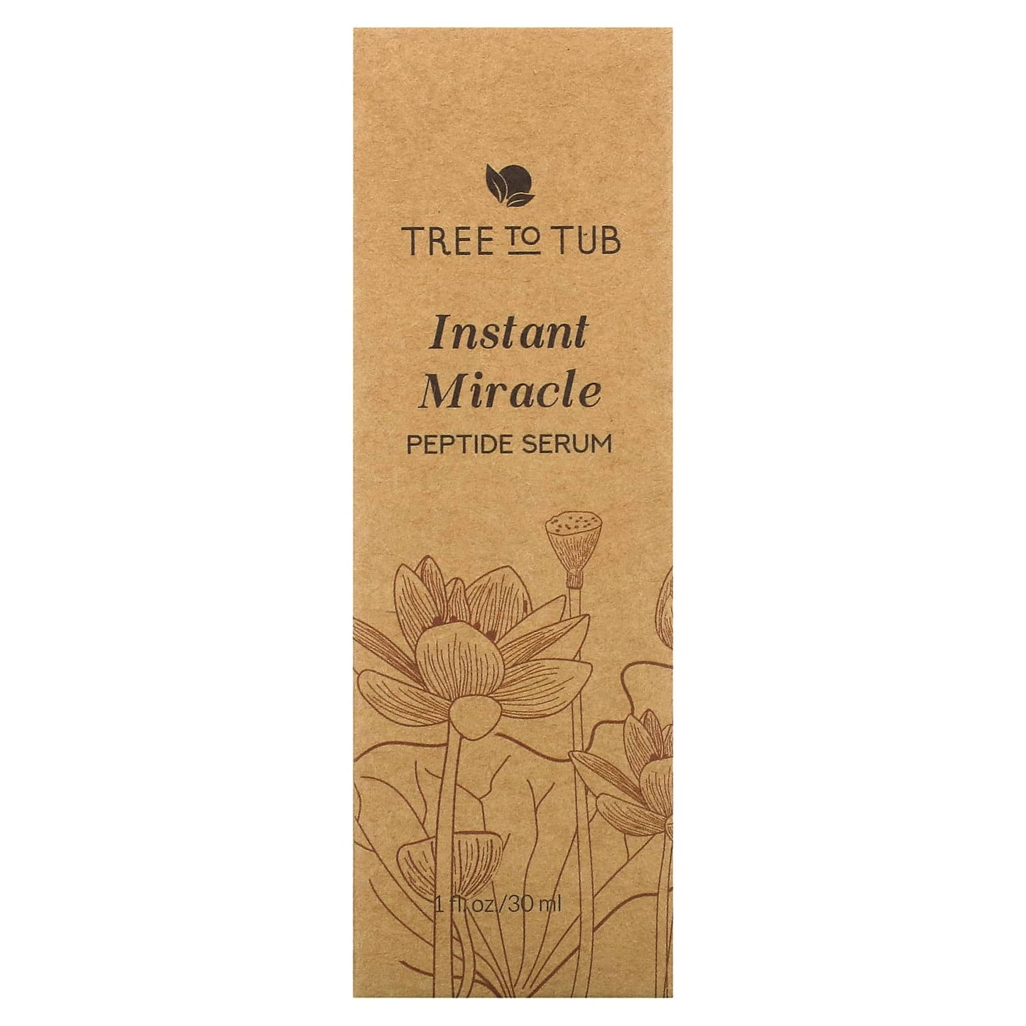 Tree To Tub, Instant Miracle Peptide Serum, 1 fl oz (30 ml) - Image 2