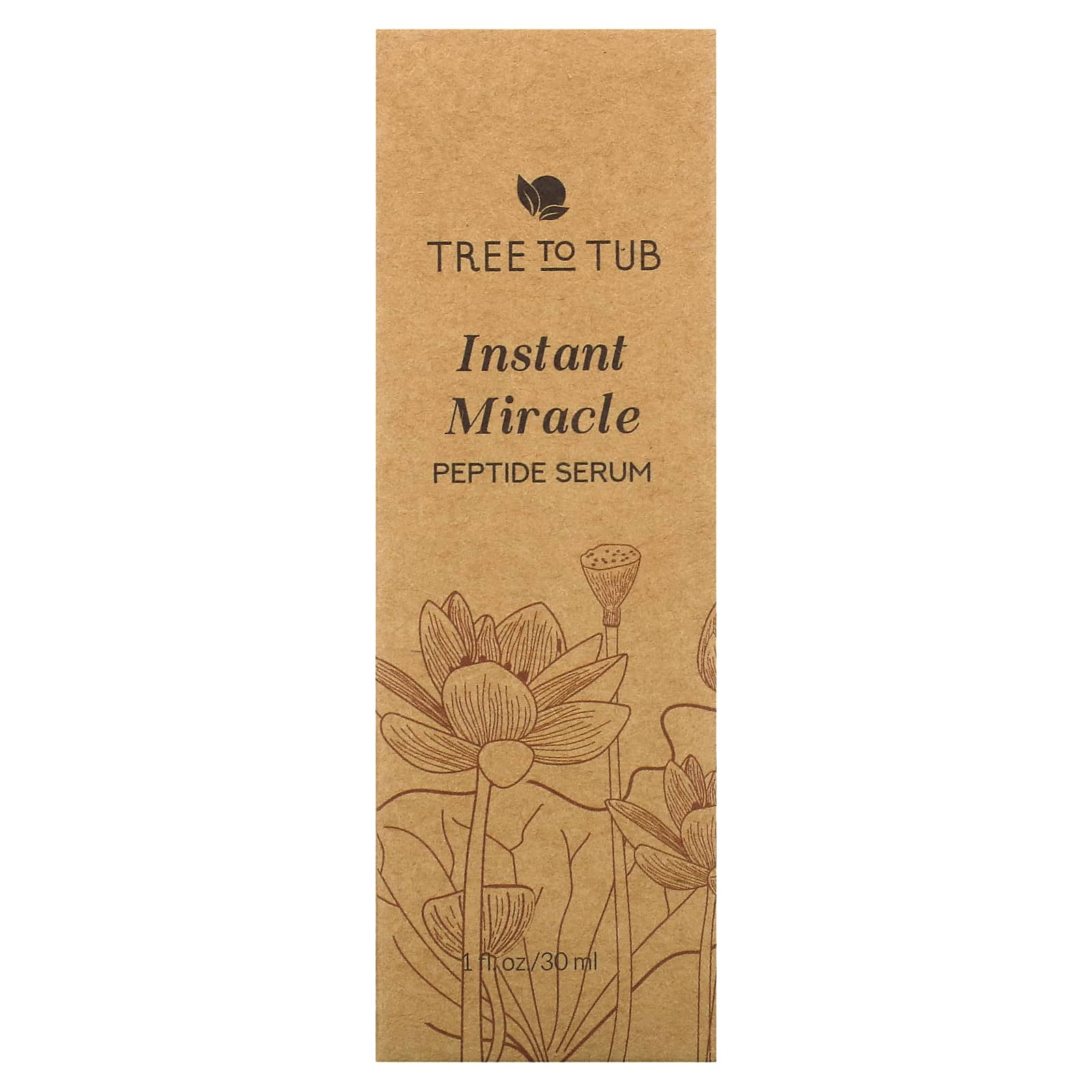 Tree To Tub, Instant Miracle Peptide Serum, 1 fl oz (30 ml) - Image 2