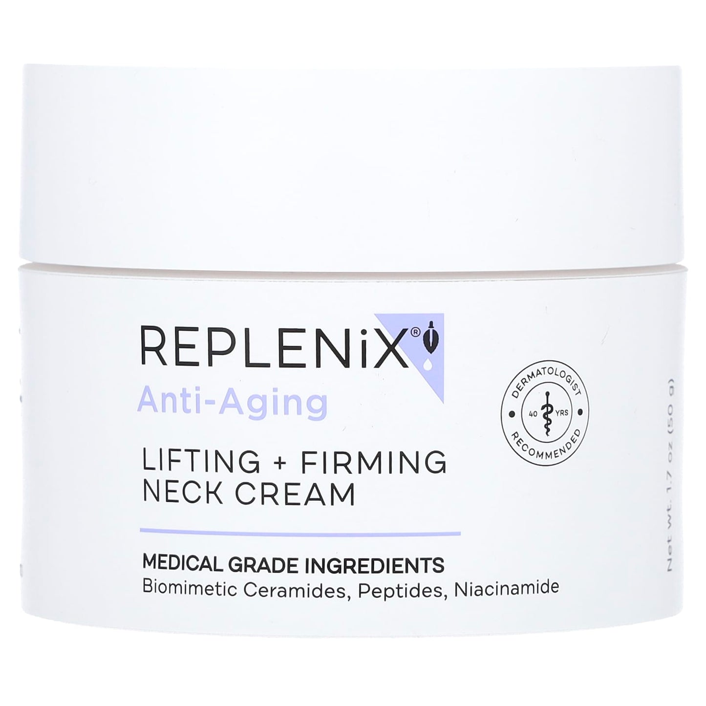 Replenix, Anti-Aging, Lifting + Firming Neck Cream, 1.7 oz (50 g) - Image 1
