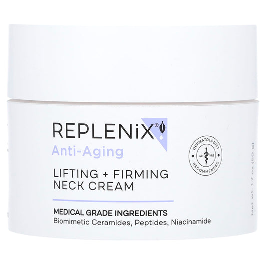 Replenix, Anti-Aging, Lifting + Firming Neck Cream, 1.7 oz (50 g) - Image 1