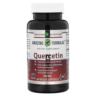 Quercetin Supplement 500mg, 60 Veggie Capsules for Healthy Aging