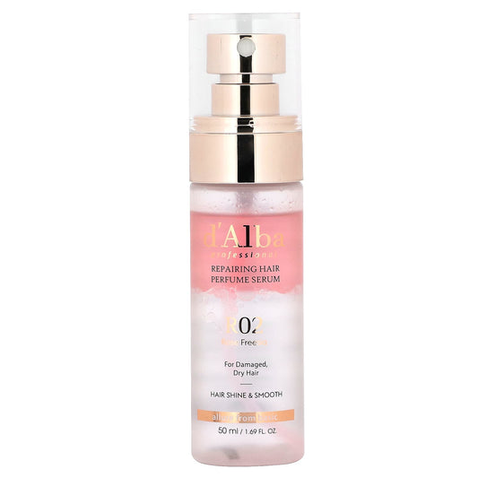 d'Alba Rose Freesia Hair Perfume Serum for Damaged Hair - 1.69 fl oz - Image 1