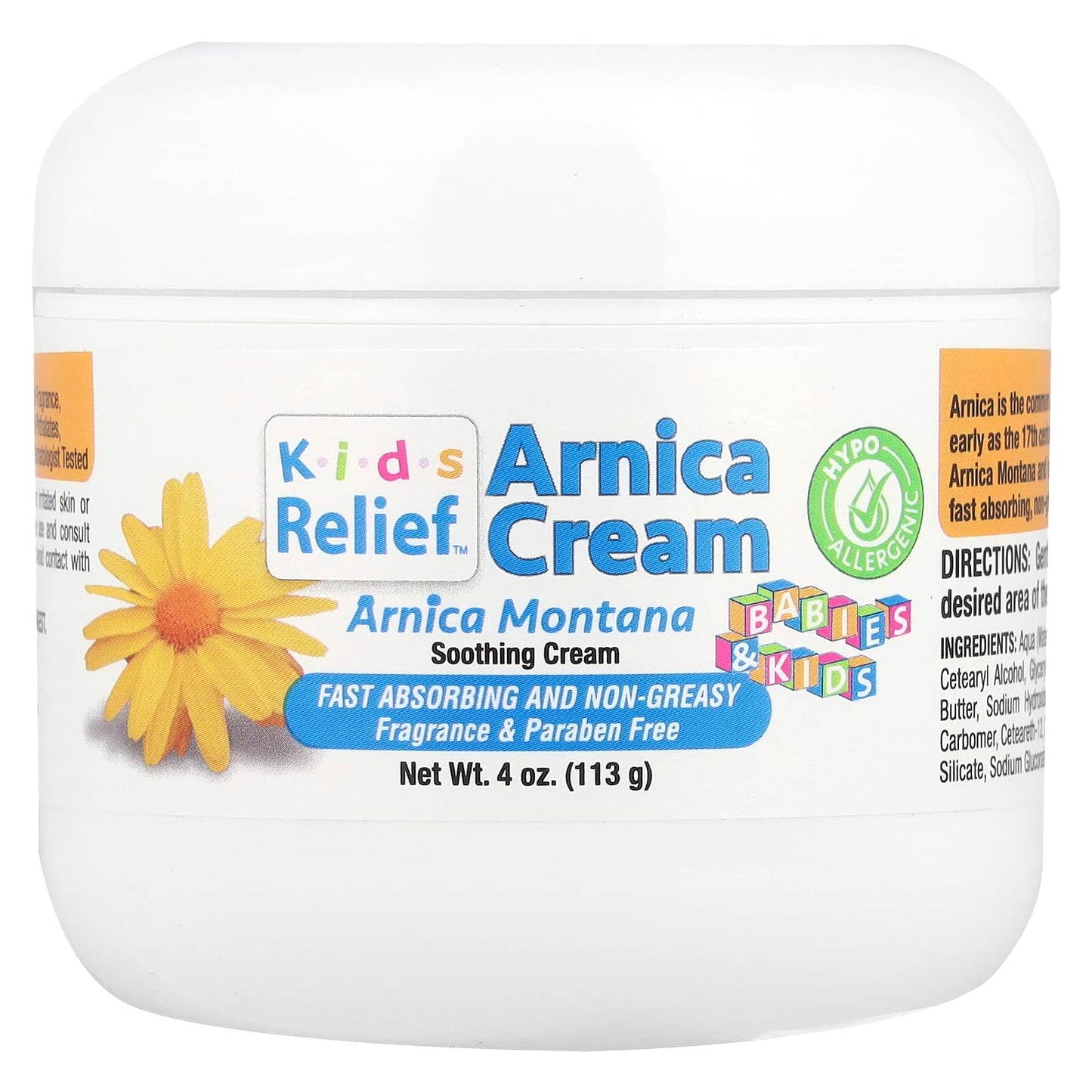 <strong>Homeolab USA Arnica Cream for Kids - 4 oz</strong> - Image 1