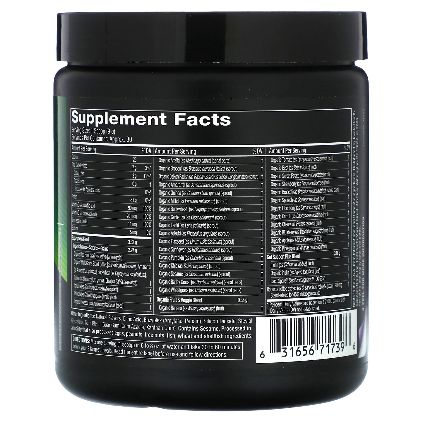 Hydroxycut Essentials Super Greens, 9.44 oz - Boost Gut & Immune Health - Image 2