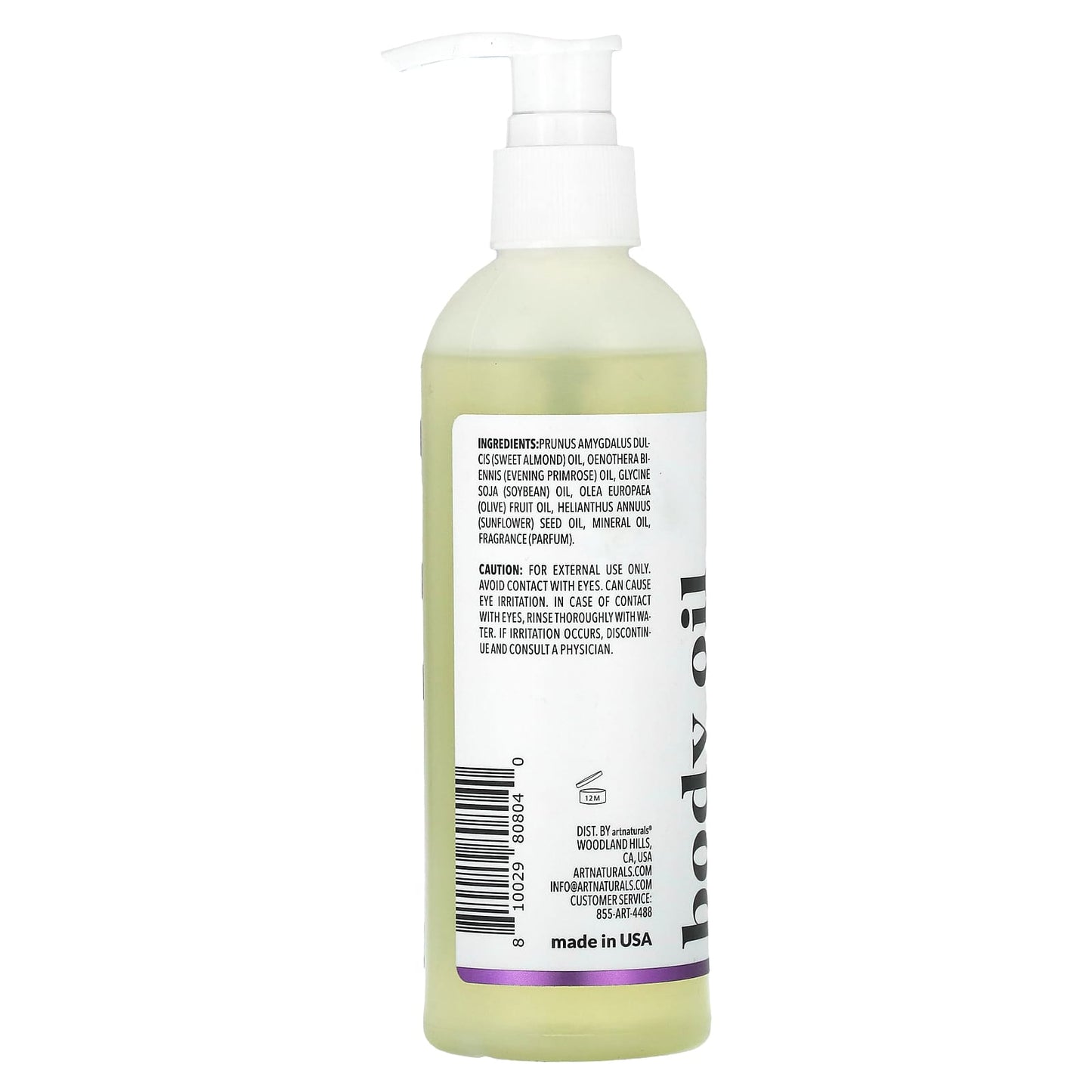 Lavender Body Oil by artnaturals - Hydrate and Soothe Skin - Image 2