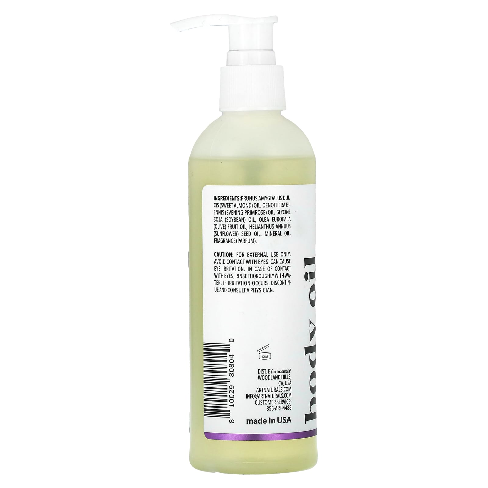 Lavender Body Oil by artnaturals - Hydrate and Soothe Skin - Image 2